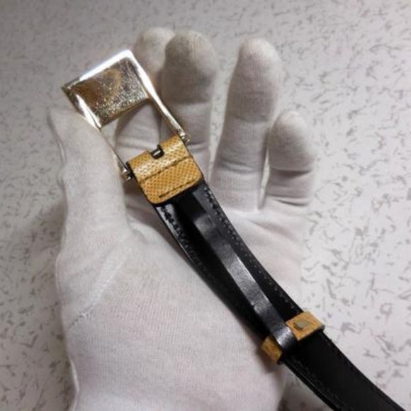 Gucci, Tom Ford Era, Tan Lizard Embossed Leather - Picture 6 of 8